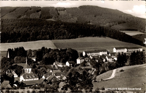 Postcard Eslohe in Sauerland, Panorama