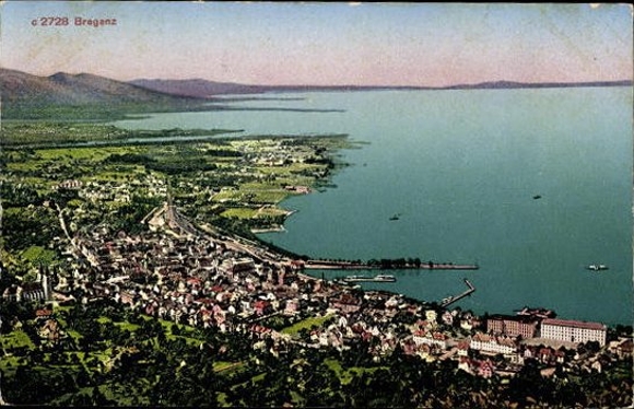 Postcard Waldenburg in Saxony, aerial view of building, wide landscape