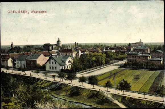 Ak Greußen in Thüringen, westkant