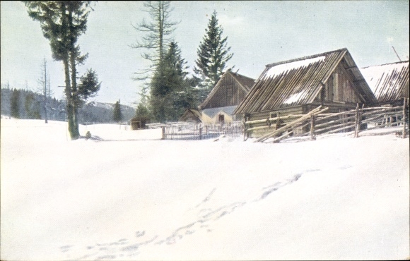 Postcard Mönichkirchen in Niederösterreich, Mönichkirchner Schwaig, winter view