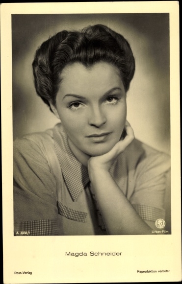 Postcard actress Magda Schneider, portrait, Ross Verlag A 3088/1