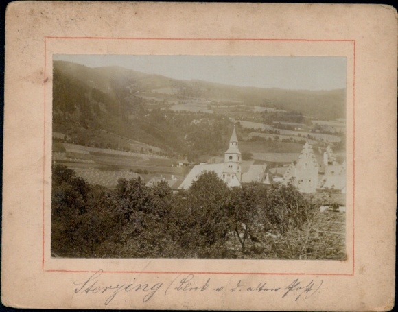 Cabinet photo Sterzing Vipiteno South Tyrol, partial view