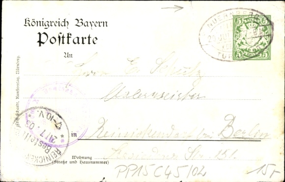 Coat of arms artist Postcard Nuremberg in Middle Franconia, X German Gymnastics Festival
