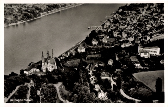 Remagen am Rhein, aerial photograph
