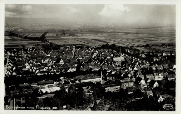 Postcard Bönnigheim in Württemberg, aerial photograph