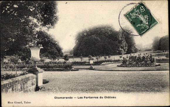 Ak Chamarande Essonne, Les Parterres du Chateau