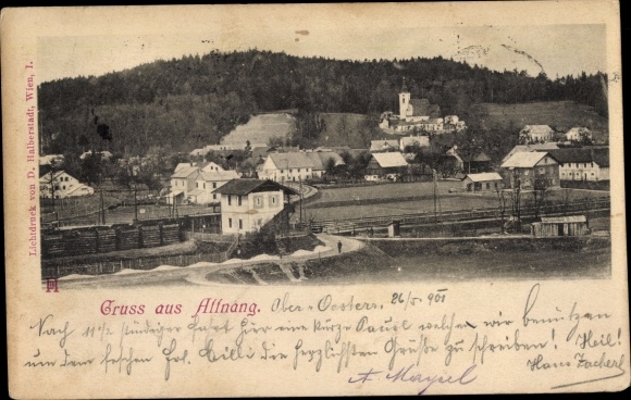 PC Attnang Puchheim in Upper Austria, local section, train station, church