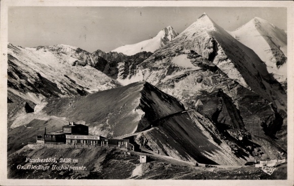 Postcard Salzburg in Austria, Furschertörl, Groß Glockner, Sonnenwelleck and Fuscherkarkopf