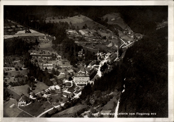 Ak Nordrach im Schwarzwald Baden, Fliegeraufnahme, Colonie