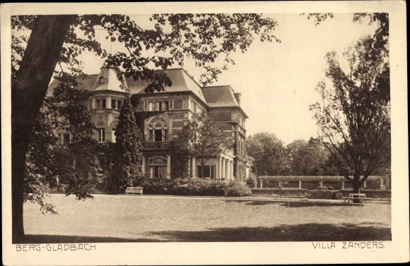 Postcard Bergisch Gladbach North Rhine Westphalia, Villa Zanders