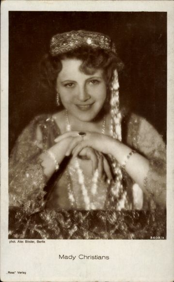 Ak Schauspielerin Mady Christians, Portrait, Ross 3603/3