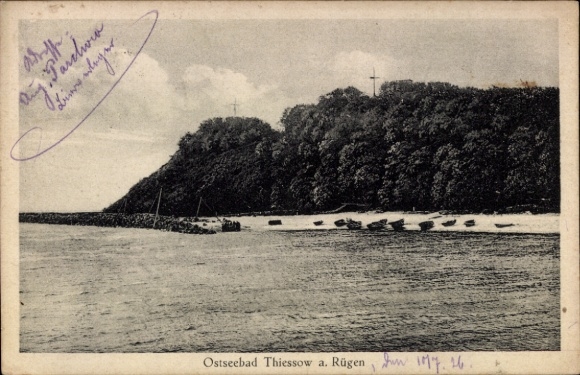 Postcard Thiessow on Rügen, general view
