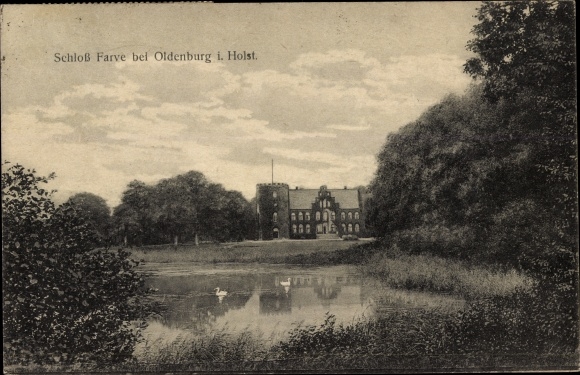 Postcard Farve Wangels in Holstein, Gut Farve, Schloss