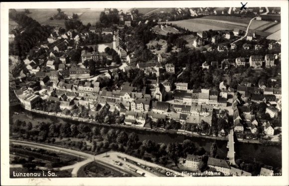 PC Lunzenau in Saxony, aerial photo