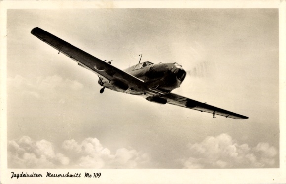 Ak Messerschmitt Me 109, Bf 109 E, Jagdeinsitzer, Luftwaffe