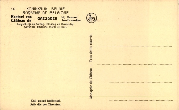 Galeria zdjęć Lennik Brabancja Flamandzka, Zamek Gaasbeek, Sala Rycerska