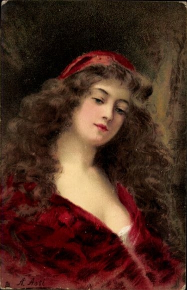 Artist PC Asti, Angelo, portrait of a young woman
