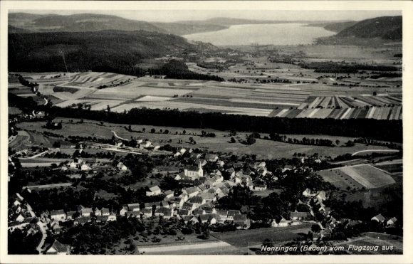 Ak Nenzingen Baden Württemberg, luchtfoto