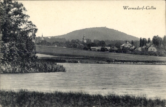 Ak Collm Wermsdorf in Sachsen, Collmberg, Blick auf den Ort