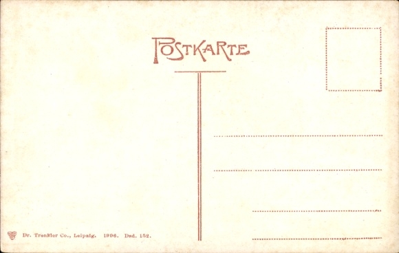 Postcard Dresden Pillnitz, Royal Guard, pleasure palace, trees, architecture