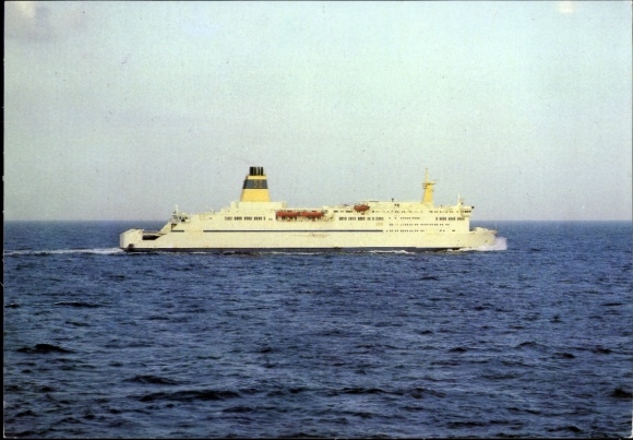 Postcard ferry Trelleborg underway, starboard