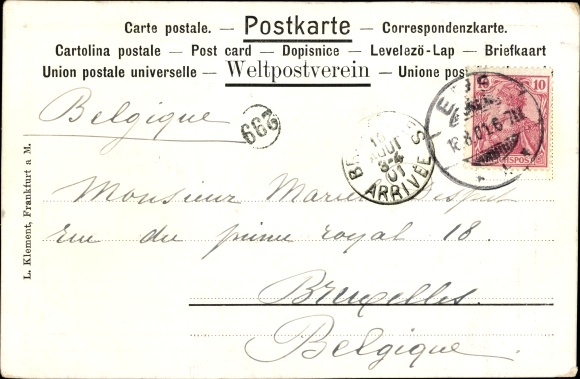 Postcard Kronberg im Taunus, Friedrichshof Palace, Empress Friedrich