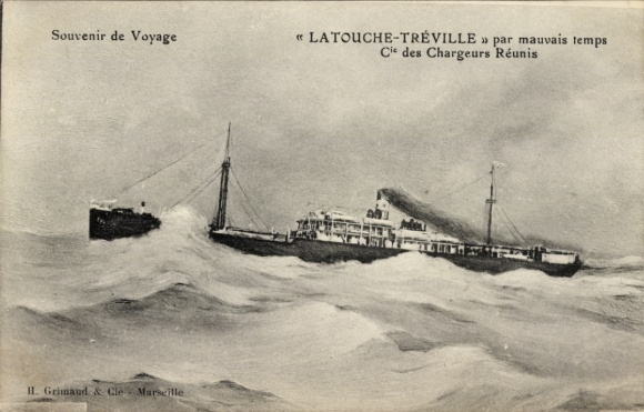 CPA Latouche Tréville, Compagnie des Chargeurs Réunis