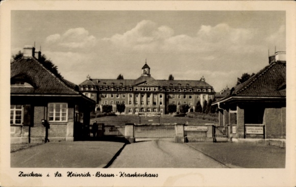 Ak Zwickau in Sachsen, Krankenhaus Heinrich Braun
