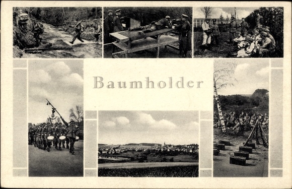 Ak Baumholder in Westrich, Wehrmacht-soldaten, schietoefeningen