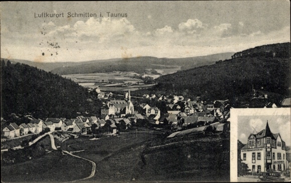 Postcard Schmitten im Taunus Hesse, general view, Hotel Frankfurter Hof