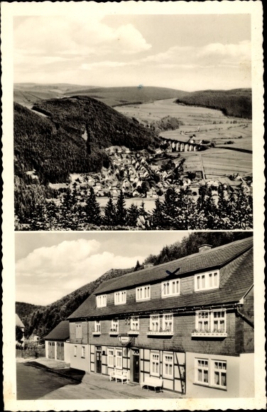 Postcard Willingen im Upland Waldeck Hesse, Panorama, Pension Wiesemann