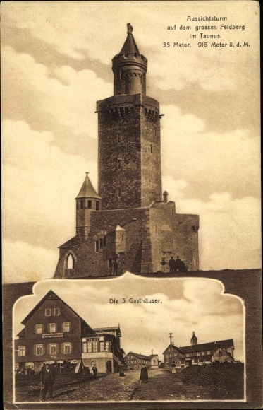 KP Niederreifenberg Schmitten im Taunus, Großer Feldberg, wieża widokowa, 3 zajazdy