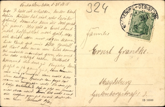 Postcard Neuhaldensleben Haldensleben Börde, Bülstringerstraße