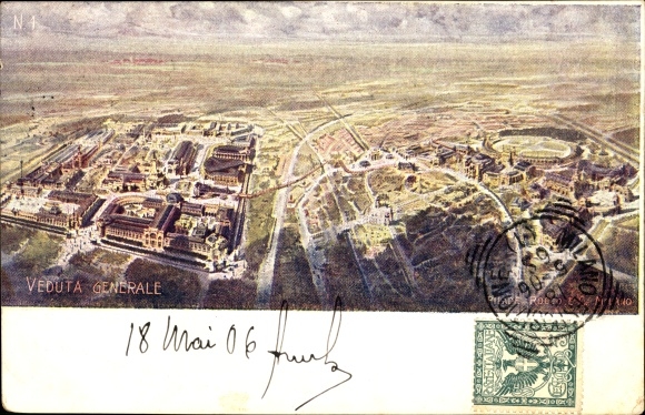 PC Milano Milan Lombardia, Esposizione 1906, general view