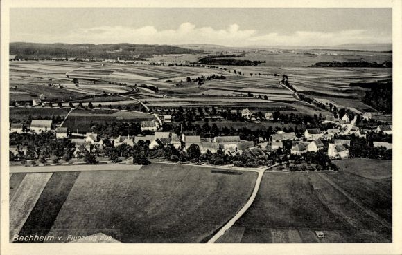 Postcard Bachheim Löffingen in the Black Forest, aerial photograph