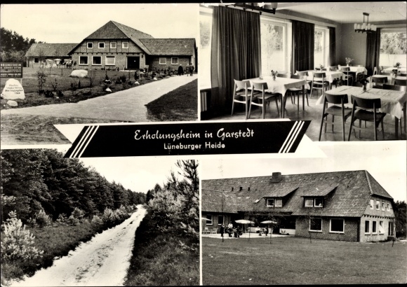 Postcard Garstedt in Lower Saxony, convalescent home, interior view