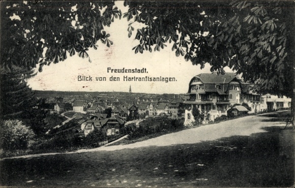 KP Freudenstadt w Schwarzwaldzie, widok z Hartranftsanlagen