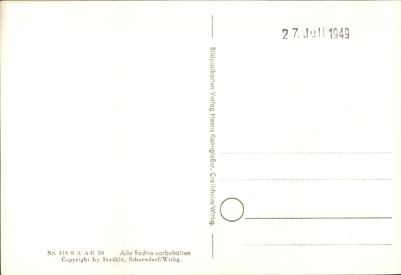 Postcard Schwaigern in Württemberg, aerial photograph
