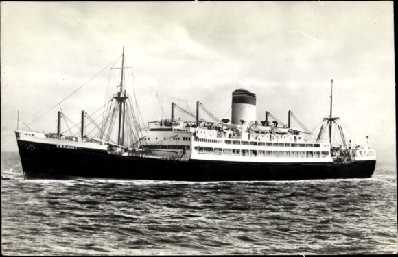 Ak Schiff SS Keramiek, Shaw Savill-lijn