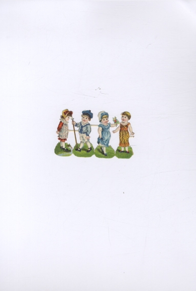 Oblate block of 4 children, approx. 5 x 8 cm
