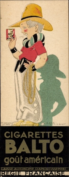 Artist Postcard Advertising, Balto Cigarettes, Smoking Children