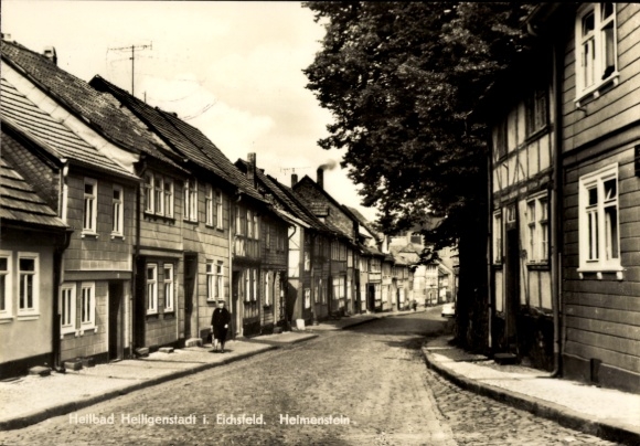 Postcard Heilbad Heiligenstadt Eichsfeld Thuringia, street view, Heimenstein