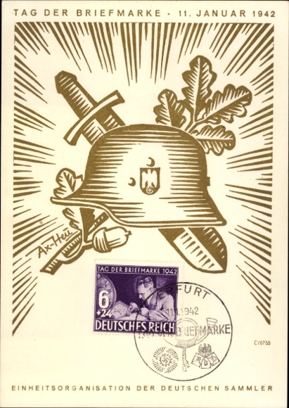 Artysta KP Axster Heudtlaß, Dzień znaczka 1942, KdF