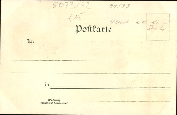 Litho Burgbernheim in der Frankenhöhe Bayern, Marktplatz, Rathaus, Wildbad, Stadtansicht