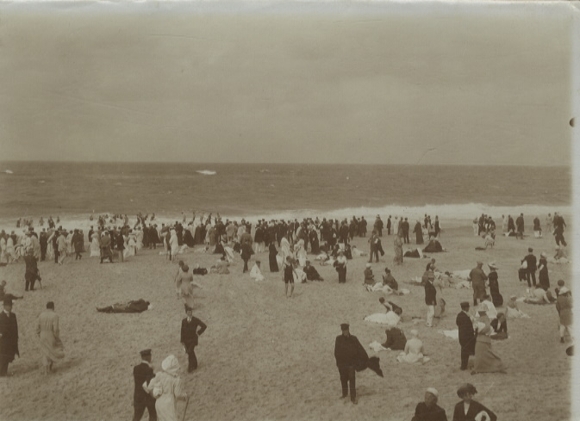 Original Foto Westerland auf Sylt, Gemischtenbad, um 1900