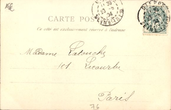 Postcard Paquebot La Manche, Messageries Maritimes, MM