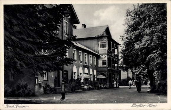 Ak Duszniki Zdrój Bad Reinerz Schlesien, Kurpension Doktorhaus