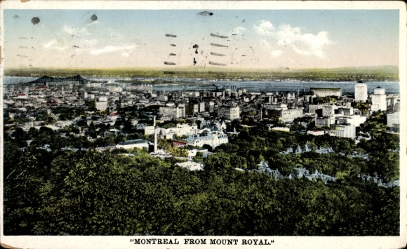 KP Montreal, Quebec, Kanada, „Montreal z Mount Royal”, widok miasta,
