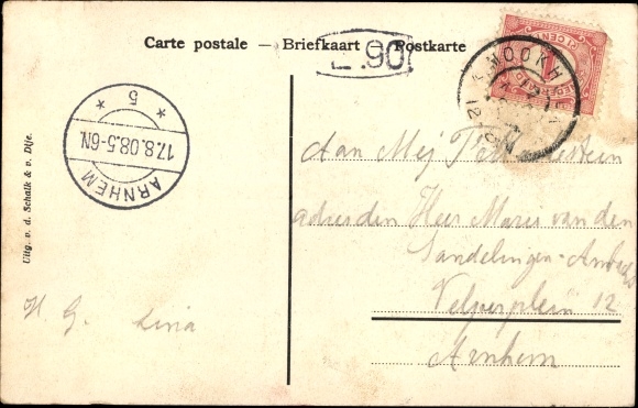 Schmetterling Postcard Dordrecht Südholland Niederlande, Railway Bridge, Old Maas, Groote Kerk, Station