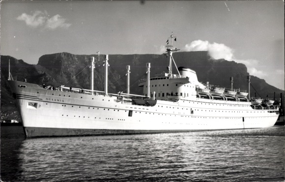 Foto Ak stoomboot Oceania, Italian Line